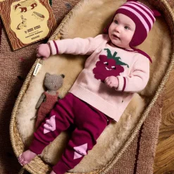 Baby Girls Pink Knitted Cotton Jumper