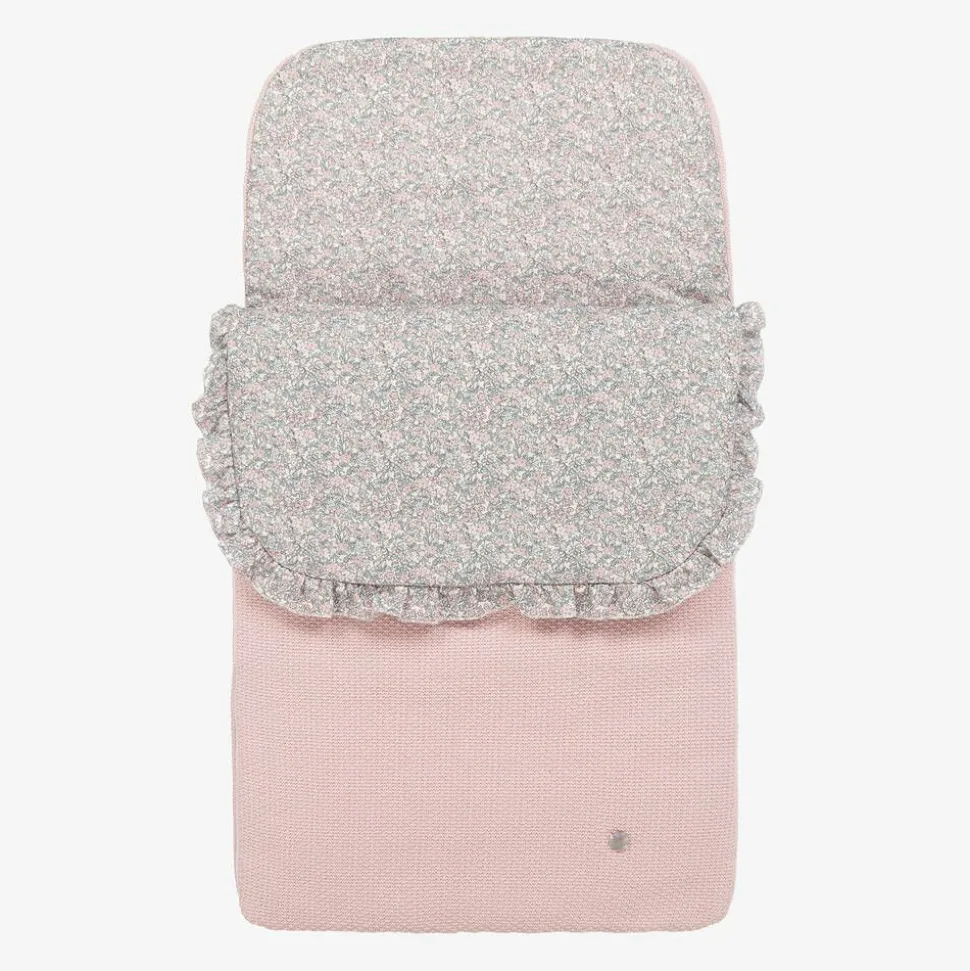 Baby Girls Pink Knitted Nest (74cm)
