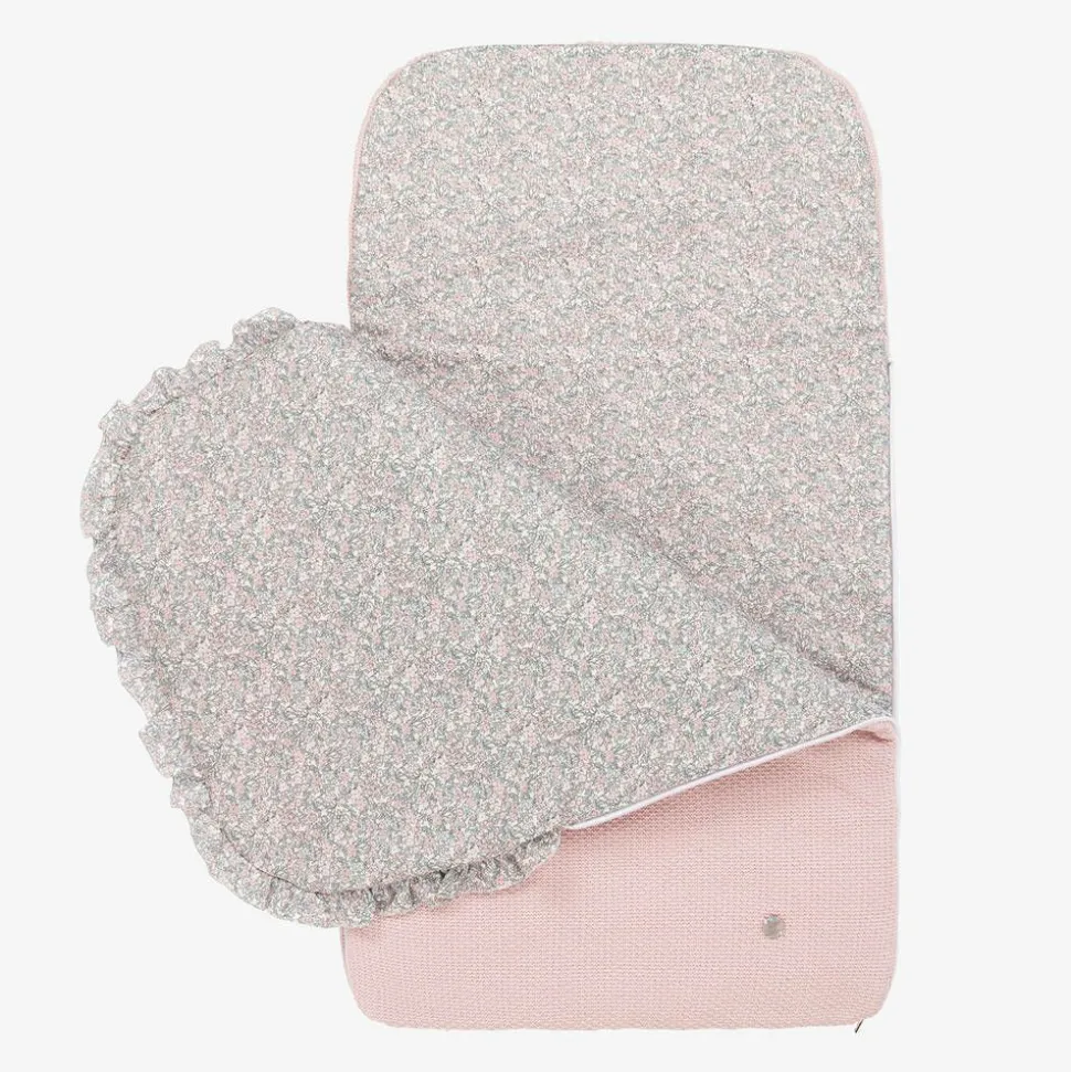 Baby Girls Pink Knitted Nest (74cm)