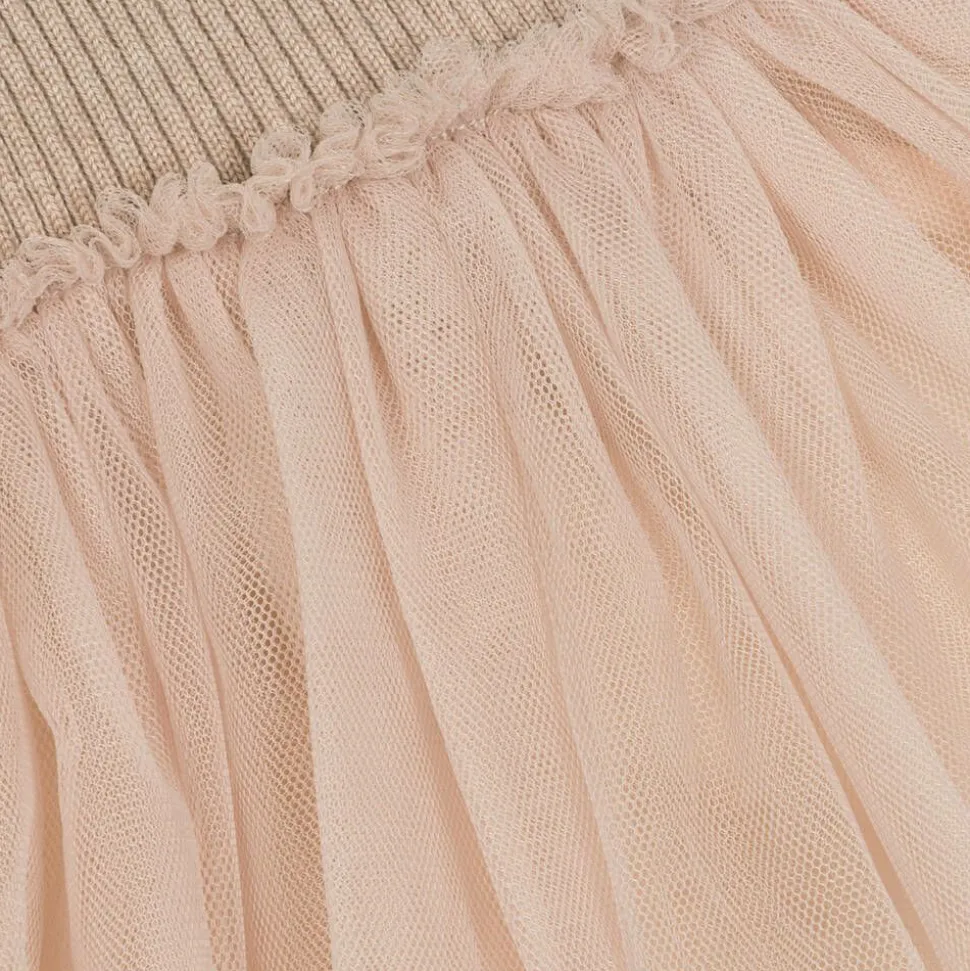 Baby Girls Pink Knitted Tulle Dress