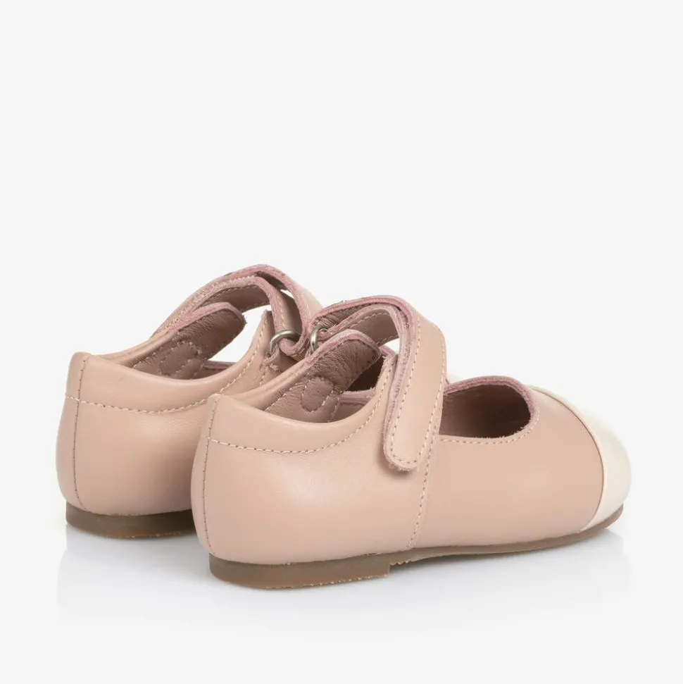 Baby Girls Pink Leather Shoes