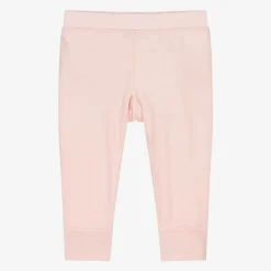 Baby Girls Pink Merino Wool Joggers