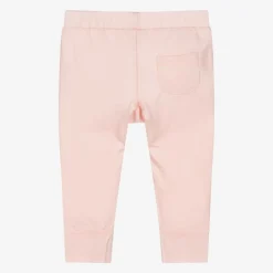 Baby Girls Pink Merino Wool Joggers