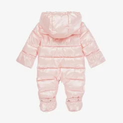 Baby Girls Pink Padded Snowsuit