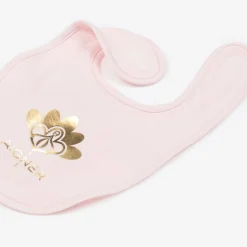 Baby Girls Pink Pima Cotton Bib