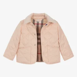 Baby Girls Pink Quilted Jacket