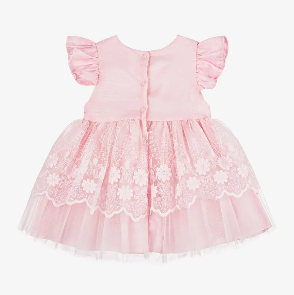 Baby Girls Pink Tulle Dress Set