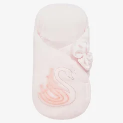 Baby Girls Pink Velour Nest (69cm)