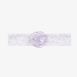 Baby Girls Purple Cotton Summer Gardens Headband