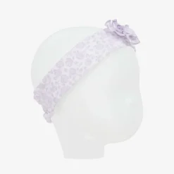 Baby Girls Purple Cotton Summer Gardens Headband