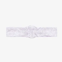 Baby Girls Purple Cotton Summer Gardens Headband