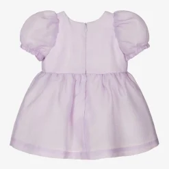 Baby Girls Purple Crêpe Bows Dress
