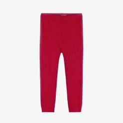 Baby Girls Red Lurex Leggings