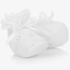 Baby Girls White Booties