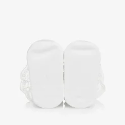 Baby Girls White Cotton Frilly Socks