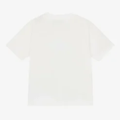 Baby Girls White Cotton Medusa T-Shirt