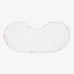 Baby Girls White Cotton Opera Burp Cloth (59cm)