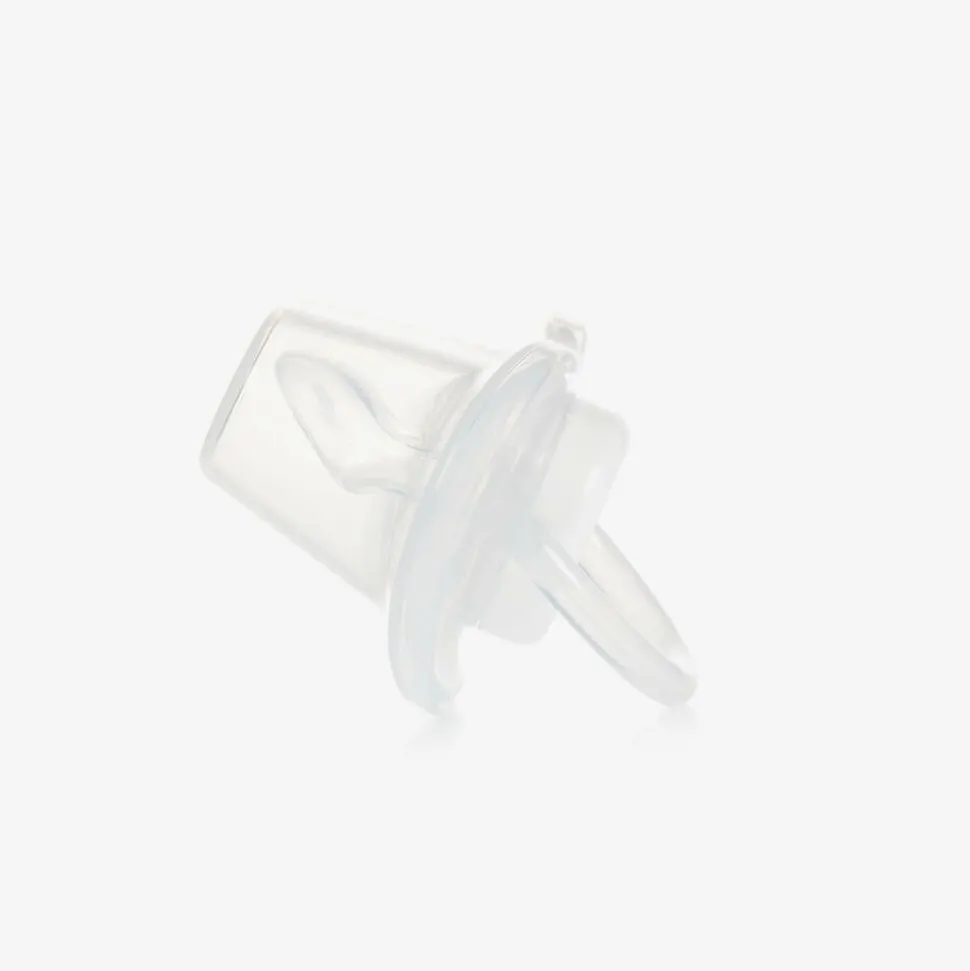 Baby Girls White Dummy & Clip Set