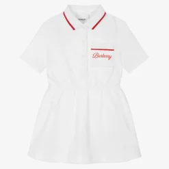 Baby Girls White Logo Polo Dress