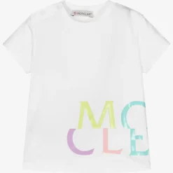 Baby Girls White Logo T-Shirt