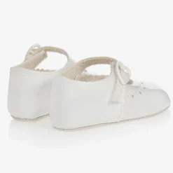 Baby Girls White Patent Pre-Walker Shoes