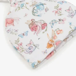 Baby Girls White Supima Cotton Daphne Hat