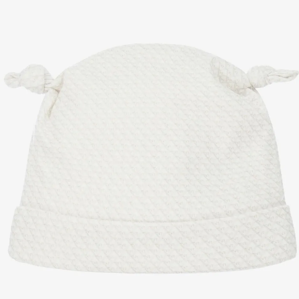 Baby Ivory Cotton Logo Hat