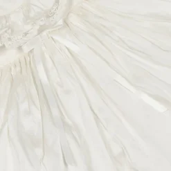 Baby Ivory Silk Dress Set