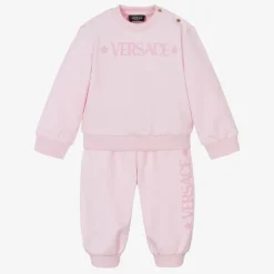 Baby Pale Pink Logo Tracksuit