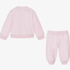 Baby Pale Pink Logo Tracksuit