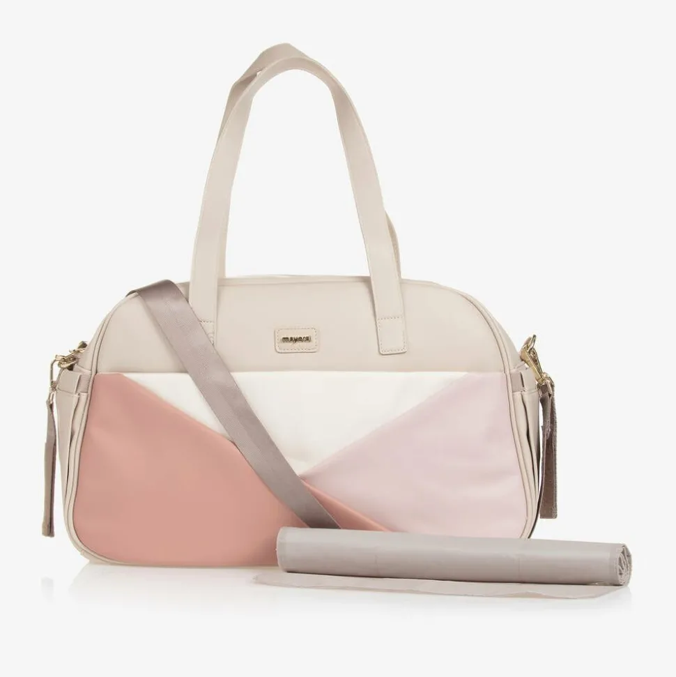 Beige & Pink Changing Bag (46cm)