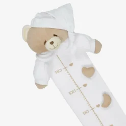 Beige & White Teddy Bear Height Chart (130cm)