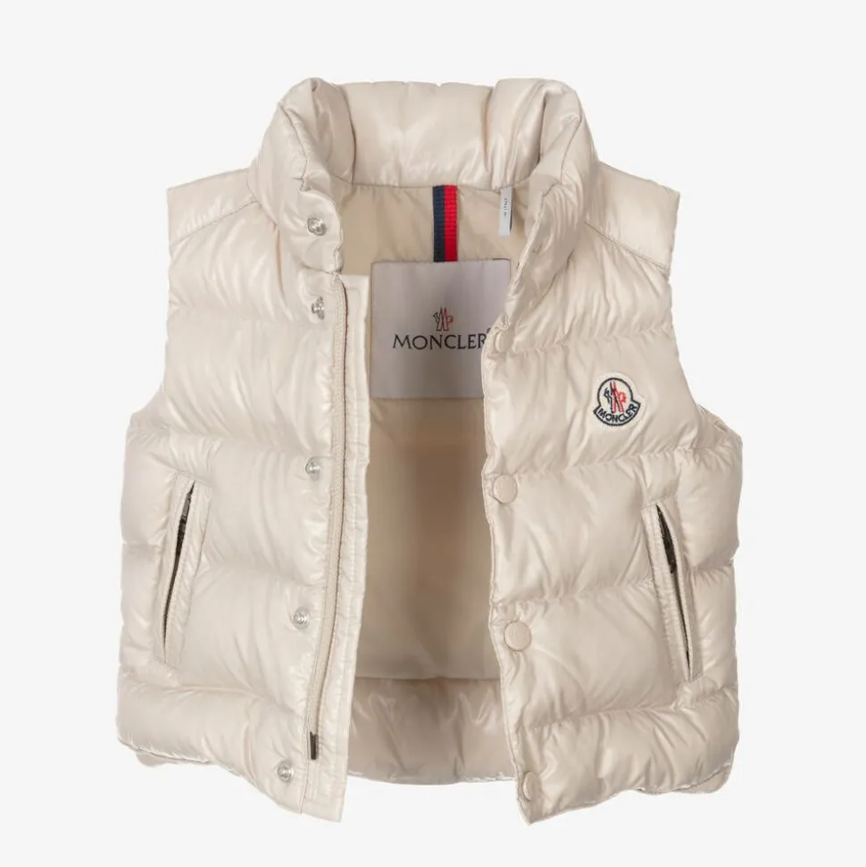 Beige Bernard Down Padded Gilet