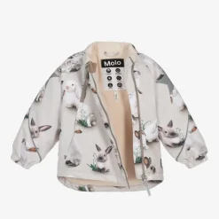 Beige Bunny Rabbit Padded Ski Jacket