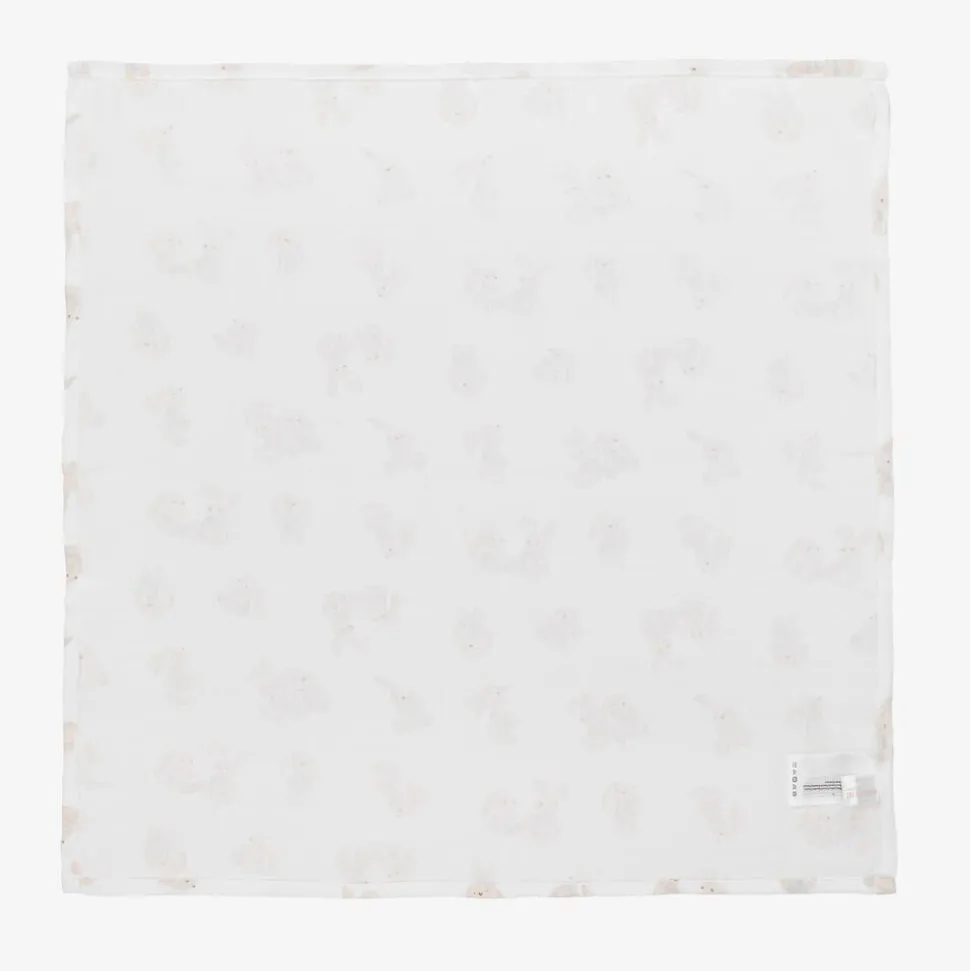 Beige Cotton Baby Muslins (3 Pack)