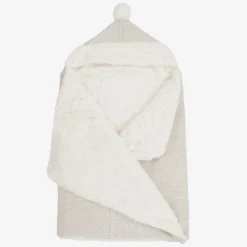 Beige Cotton Knit Baby Nest (75cm)