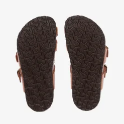 Beige Faux Leather Sandals