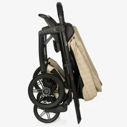 Beige FF Logo Stroller