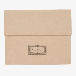 Beige GG Logo Canvas Cap