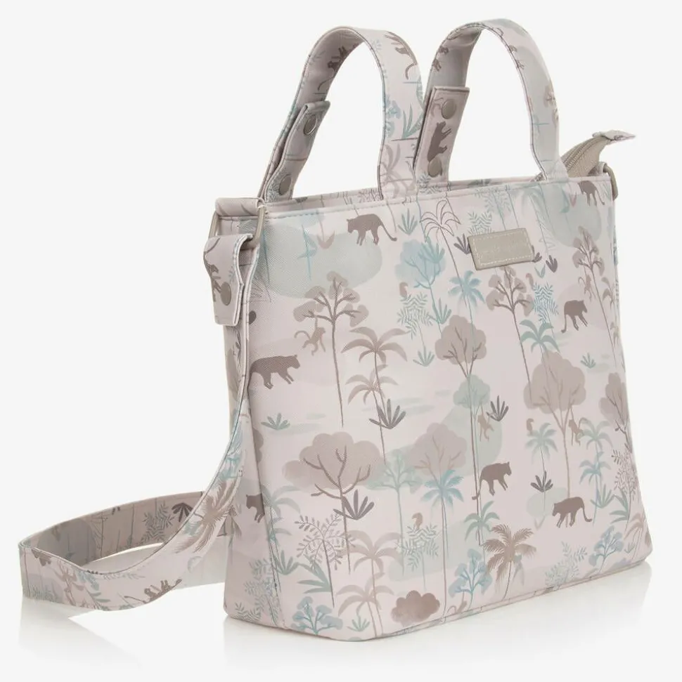 Beige Jungle Print Changing Bag (37cm)