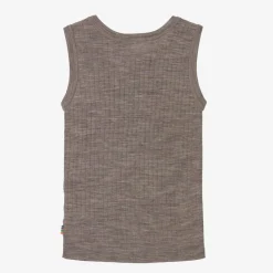 Beige Merino Wool Vest
