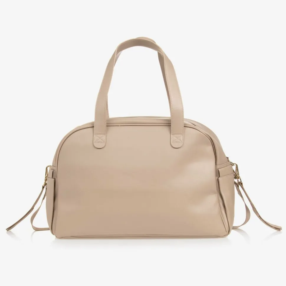 Beige Quilted Changing Bag (44cm)