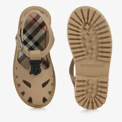 Beige TB Monogram Jelly Shoes