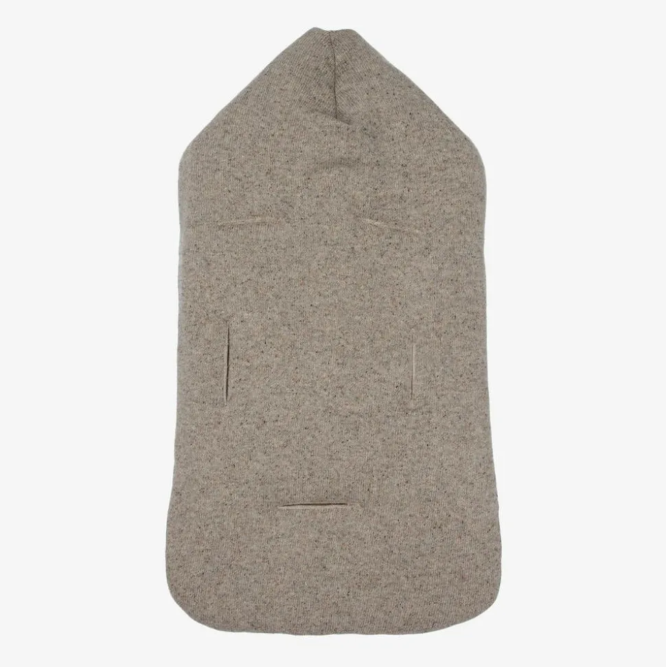 Beige Wool & Silk Knit Baby Nest (71cm)