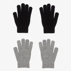 Black & Grey Knitted Gloves (2 Pack)
