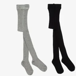 Black & Grey Tights (2 Pack)