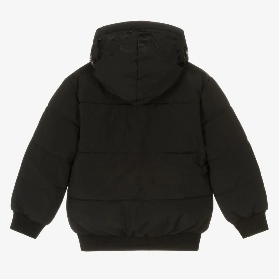 Black & Pink Reversible Puffer Jacket