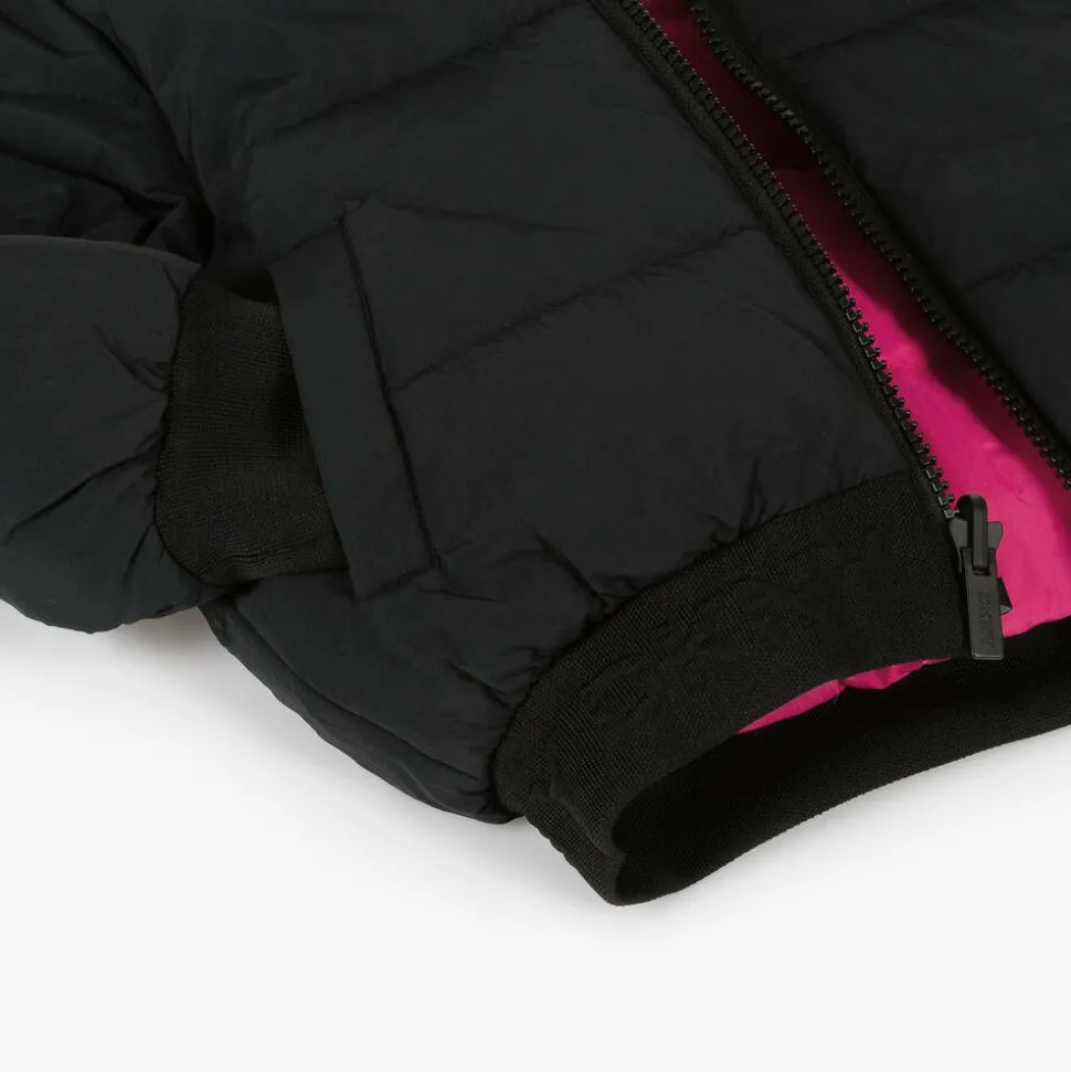 Black & Pink Reversible Puffer Jacket