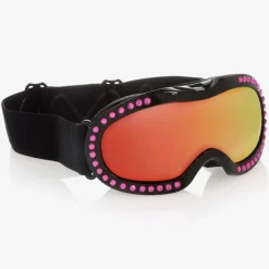 Black & Pink Ski Goggles