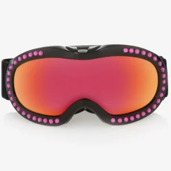 Black & Pink Ski Goggles